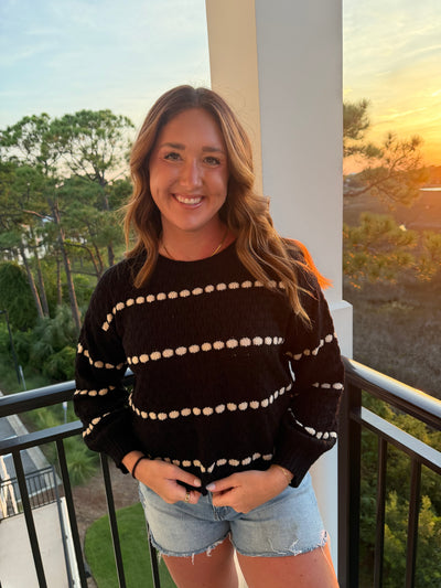 Jasmine Spot Striped Sweater