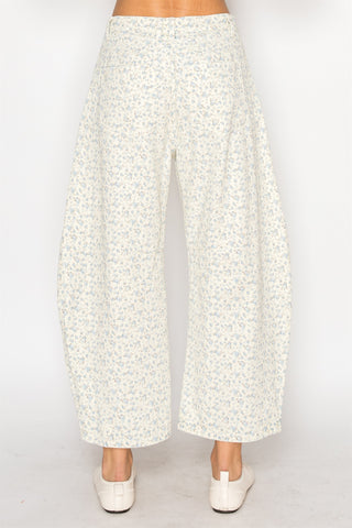 Ashton Floral Barrel Jeans