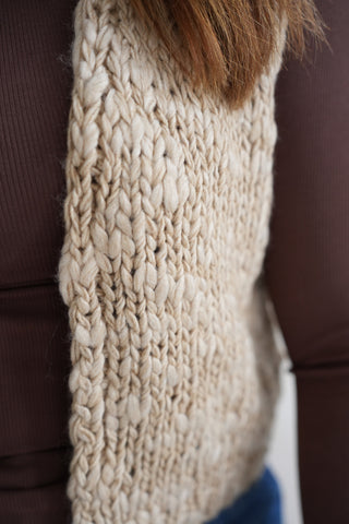 Vera Chunky Open Front Knit Vest