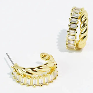 Croux Crystal Hoops