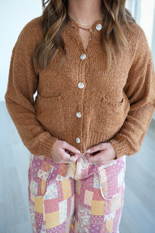 Celeste Popcorn Button Down Cardigan