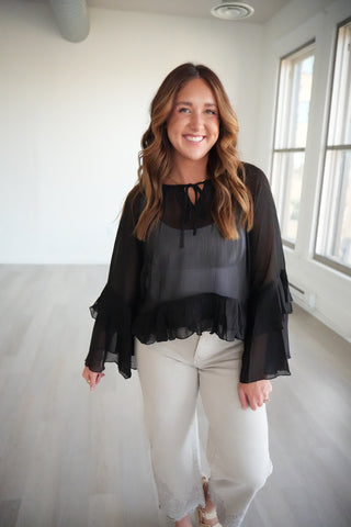 Layla Ruffle Hem Blouse