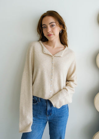 Harper Cardigan - Natural