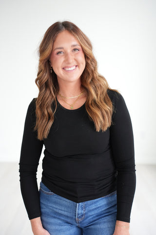 Katrina Ribbed Long Sleeve Top
