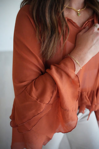 Layla Ruffle Hem Blouse