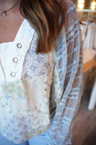 Darlene Balloon Sleeve Top