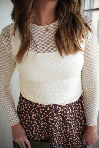 Vivienne Dot Lace Top