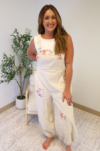 Florence Floral Overalls