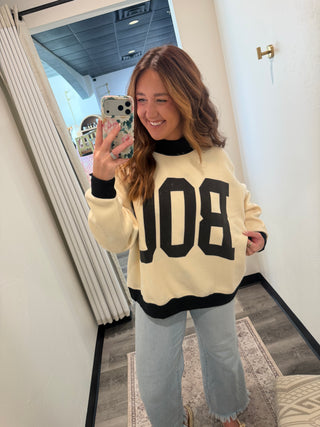"Boo" French Terry Mockneck