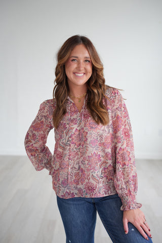 Bridget Ruffled Chiffon Blouse