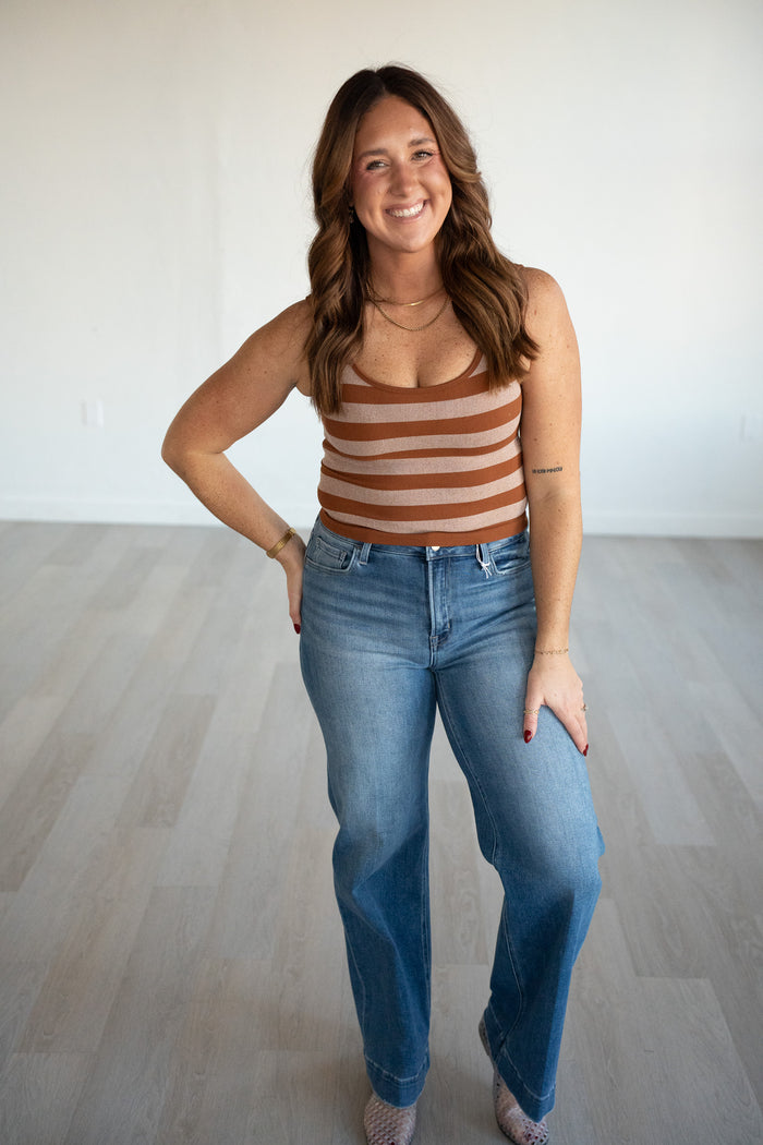 Tierney Padded Striped Tank