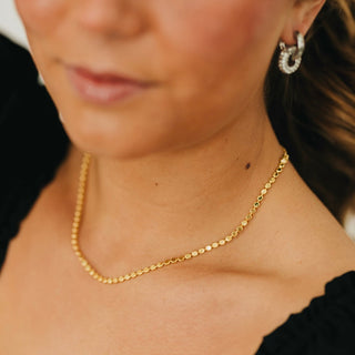 Dakota Disc Chain Necklace - WATERPROOF-Necklace-Pretty Simple