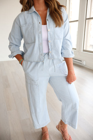 Erin Denim Railroad Jacket