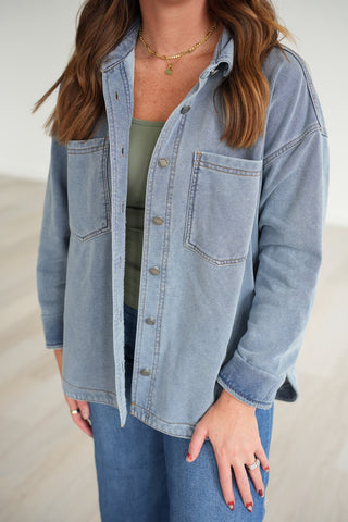 Jemma French Terry Denim Jacket