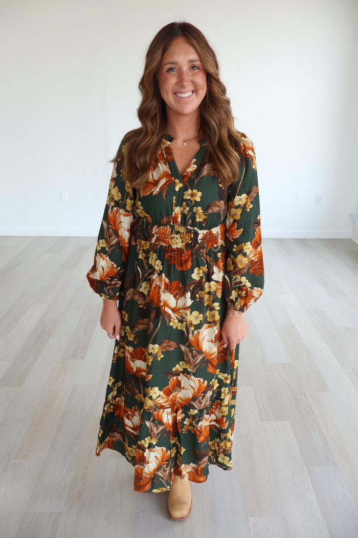 Karla Floral Midi Dress