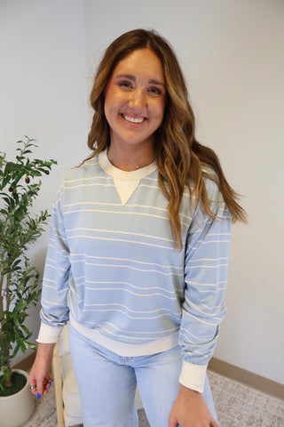 Stand Out Striped Sweatshirt