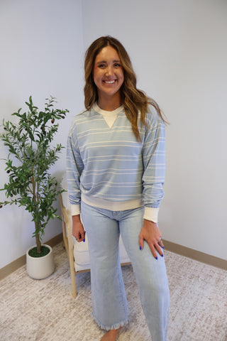 Stand Out Striped Sweatshirt