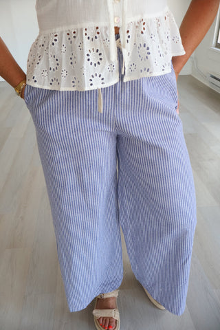 Remi Pinstripe Wide Leg Pants
