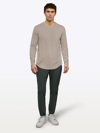 CUTS Curve Hem Long Sleeve - Pure Cashmere
