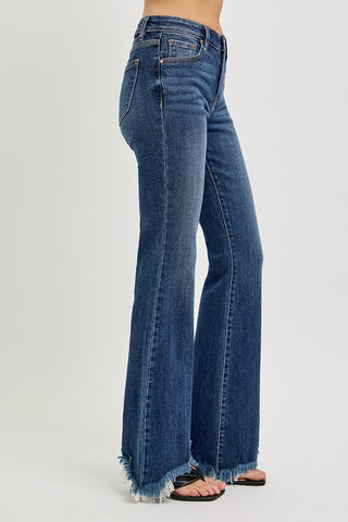 Cory Flare Frayed Jeans
