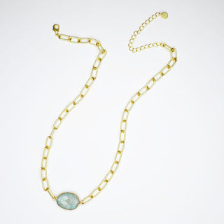 Stone and Shine Gemstone Necklace - Blue