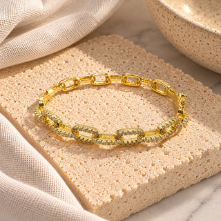 Belinda 24K Gold Bangle Bracelet