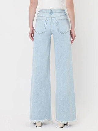 Kristin High Rise Frayed Hem Jeans