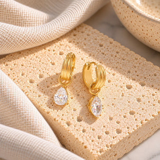 Cleo Diamond Huggie Hoops