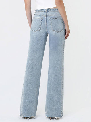 Jamie Uneven Raw Hem Jeans