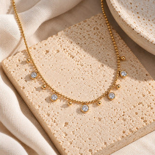 Diamond Drops Necklace
