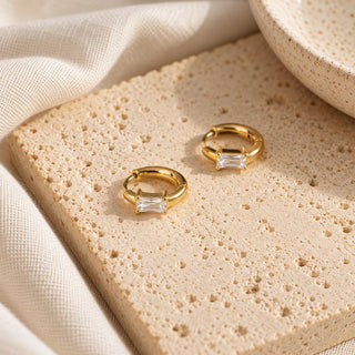 Eden CZ Huggie Earrings