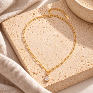 Nova Paperclip Diamond Chain Necklace