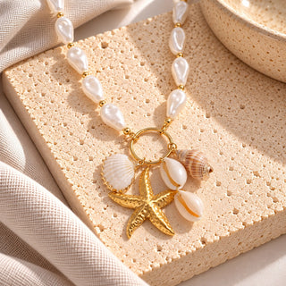 Nyla Mermaid's Treasure Pearl Necklace