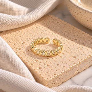 Rochelle Crystal Bezel Ring