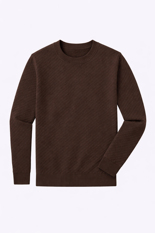 CUTS Riviera Textured Long Sleeve - Burnt Oak