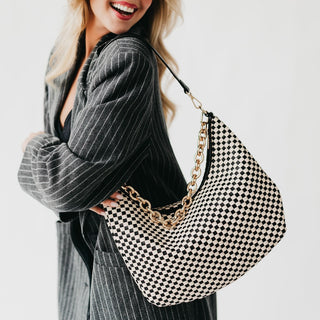 Sienna Slouchy Woven Shoulder Bag-Crossbody Bag-Pretty Simple
