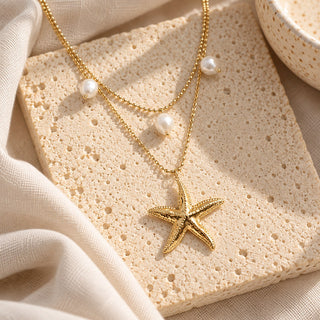 Starfish Stack Necklace