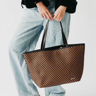 Woven Tiffany Organizer Tote Bag-Tote Bag-Pretty Simple