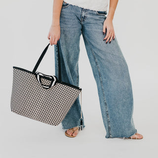 Woven Tiffany Organizer Tote Bag-Tote Bag-Pretty Simple