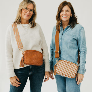 Woven Willow Camera Crossbody Bag Wholesale-Crossbody Bag-Pretty Simple