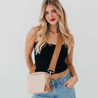 Woven Willow Camera Crossbody Bag Wholesale-Crossbody Bag-Pretty Simple